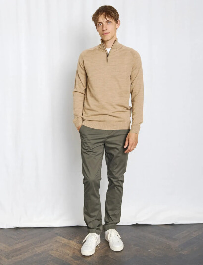 Bruun & Stengade Bs Pelle Regular Fit Knitwear - Beige - S