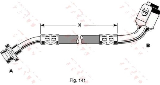 TRW PHD287 Bremseslange