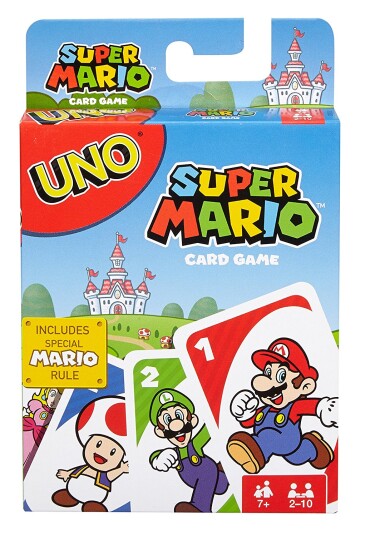 UNO Super Mario Barnespill med spesialregler for 2-4 spillere UNO Super Mario Barnespill med spesialregler for 2-4 spillere