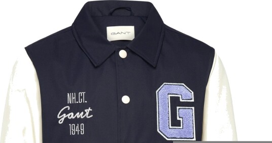 Gant Kids Graphic Varsity Jacket   Navy   176