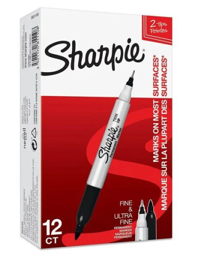 Sharpie Marker TwinTip EF/F sort