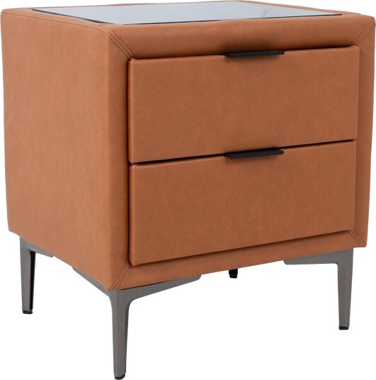 Nattbord HOME4YOU Lena 50,5x41x54 cm cognacbrun - konjakkbrun