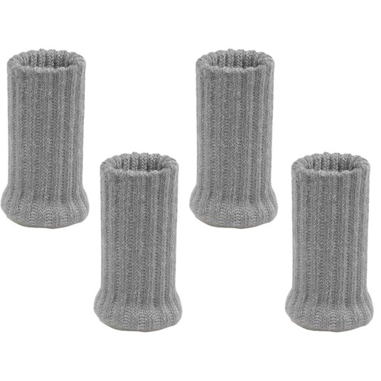 4x Møbelsokker Grå 4x Møbelsokker Grå