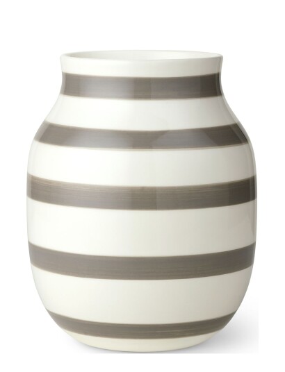 Kähler Omaggio Vase H20 Cm Varm Grå - Grey - H20CM Kähler Omaggio Vase H20 Cm Varm Grå - Grey - H20CM