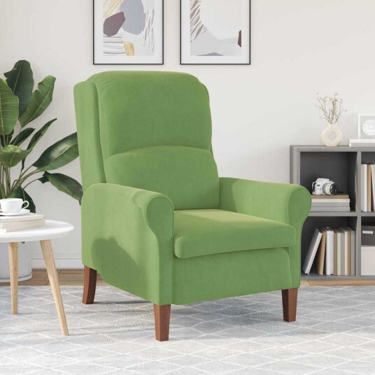 lenestol Lysegrønn 76 x 94 x 102 cm Fløyel lenestol Lysegrønn 76 x 94 x 102 cm Fløyel