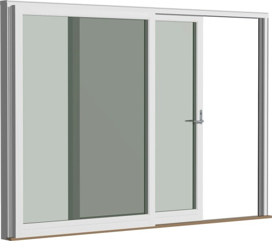 Uldal Skyvedør 60114170   ALU