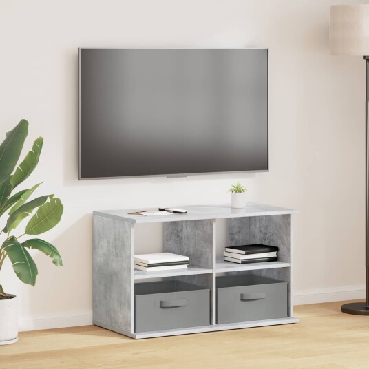 TV stativ med skuff Betonggrå 79 x 40 x 48 cm TV stativ med skuff Betonggrå 79 x 40 x 48 cm