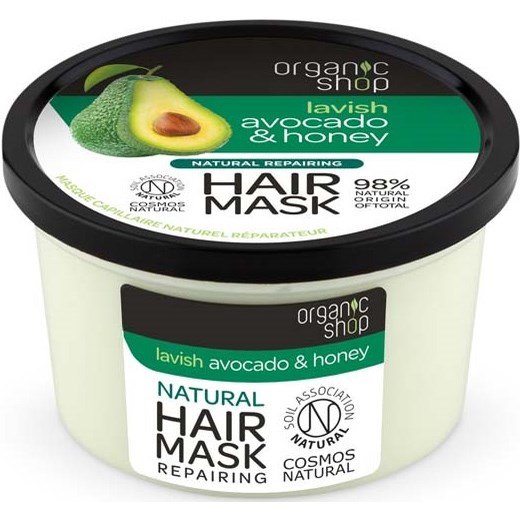 Organic Shop Repairing Hair Mask Avocado & Honey 250 ml Organic Shop Repairing Hair Mask Avocado & Honey 250 ml