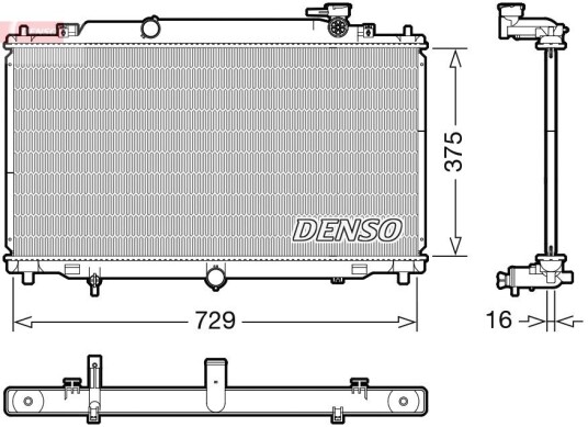 Radiator DENSO DRM44048