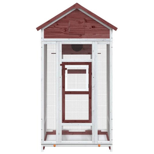 Fuglehus mocca 91,5x53x170 cm heltre furu