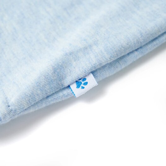 vidaXL Singlet for barn myk blå melert 128