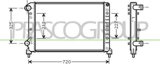 PRASCO FT908R002 Radiator motorkjøling