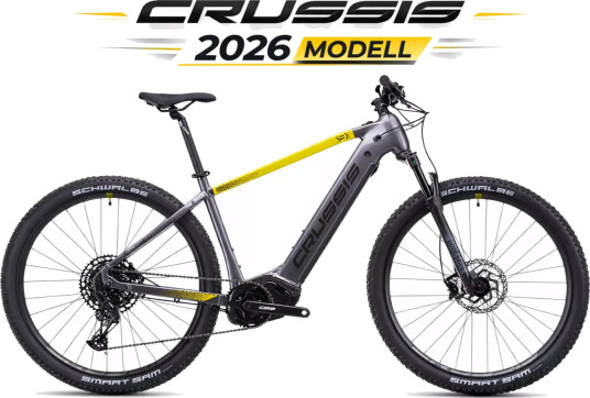 Crussis e-Largo 9.11 (894Wh/95Nm) (22″) Grå/Gul Crussis e-Largo 9.11 (894Wh/95Nm) (22″) Grå/Gul