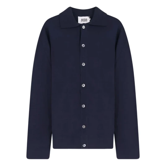 Alpha Industries Herre Strikkevarer Blå L,