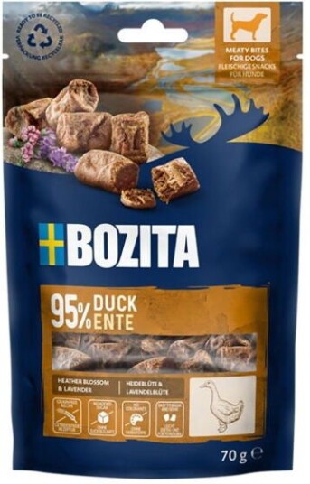 Bozita Meaty Bites And 70 g - Hundesnacks med And Bozita Meaty Bites And 70 g - Hundesnacks med And