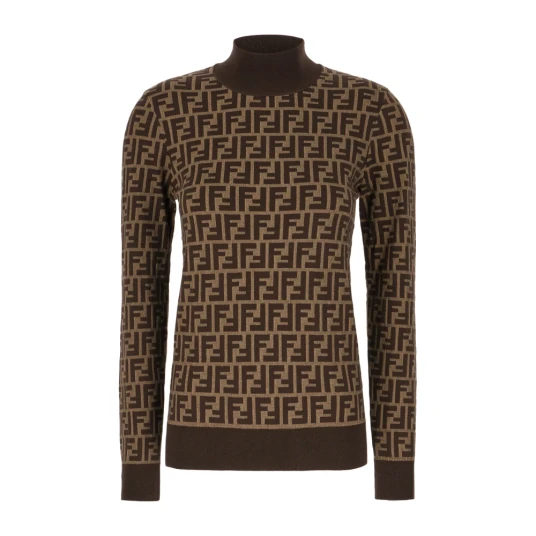 Fendi Dame Strikkevarer Brun S Fendi Dame Strikkevarer Brun S