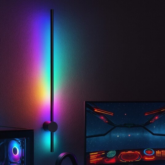 80cm RGBIC justerbar vegglampe Bluetooth 5V USB