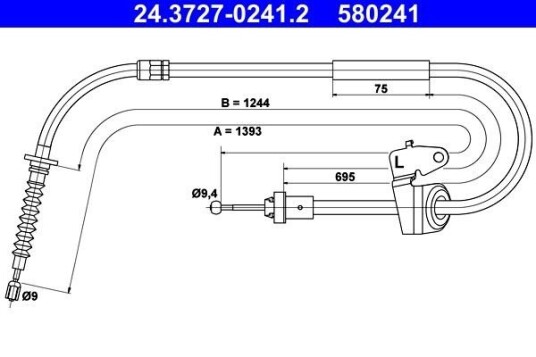 Bremsewire ATE 24.3727 0241.2