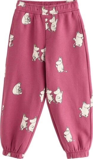Lindex Moomin Joggers With Brushed Inside DARK DUSTY PINK 110