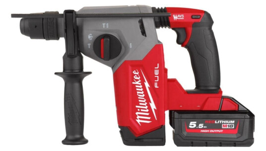 Milwaukee Borhammer M18 FHX-552X 18V 5.5Ah, med koffert Milwaukee Borhammer M18 FHX-552X 18V 5.5Ah, med koffert