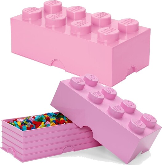 LEGO Storage Brick 8 oppbevaringsboks med lokk 50 x 25 cm light Purple design collection LEGO Storage Brick 8 oppbevaringsboks med lokk 50 x 25 cm light Purple design collection
