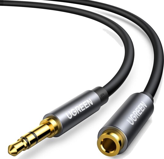 Ugreen 3.5mm Hunn-Hann Kabel 1m Sort