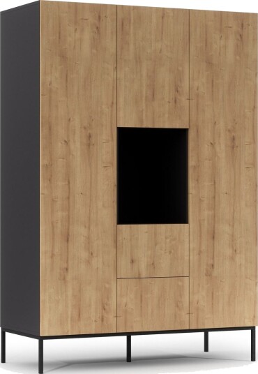 Anjal Garderobeskap 135 cm - Eik
