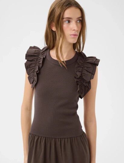 Karen By Simonsen Odakb Dress Brown XS Karen By Simonsen Odakb Dress Brown XS