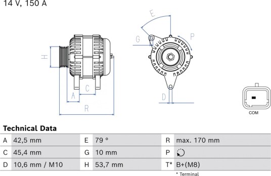 Dynamo BOSCH 0 986 086 810
