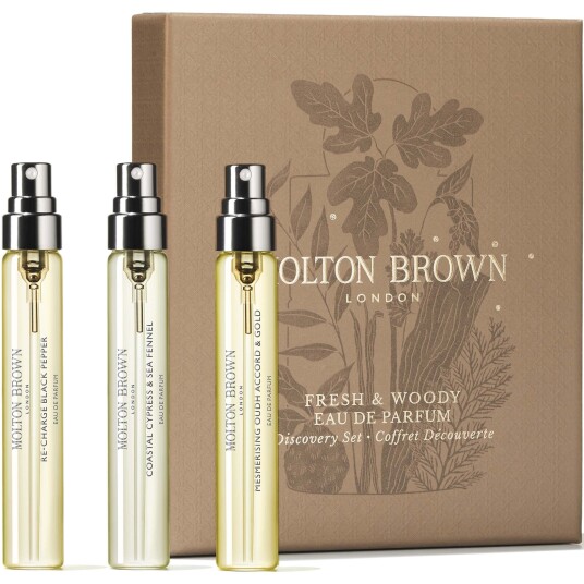 Molton Brown Woody & Aromatic Eau De Parfum Discovery Set 3 x 7,5 ml Molton Brown Woody & Aromatic Eau De Parfum Discovery Set 3 x 7,5 ml