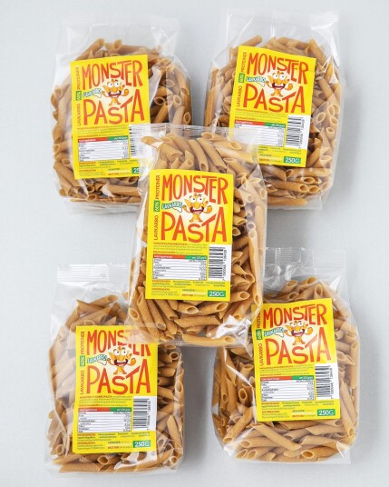 Monster Proteinpasta 5x250g - FEMPAKNING!