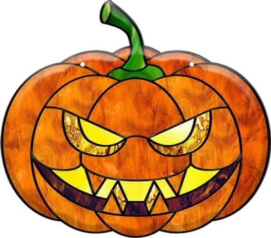 2025 Halloween Gresskar Akryl Dørskilt Halloween Gresskar Dørplakett Halloween Dekor