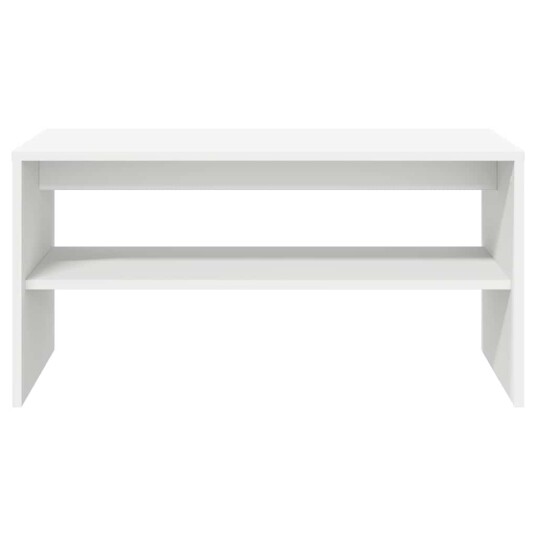 TV benk hvit 60x40x40 cm konstruert tre