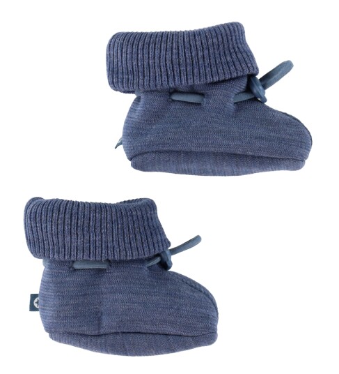 Smallstuff Barnetøfler Ull Denim Melert Smallstuff 68/74 Barnetøfler Blå 68 75