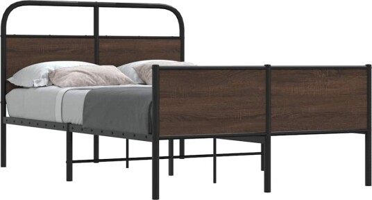  Sengeramme uten madrass brun eik 120x200 cm konstruert tre 8721158565921
