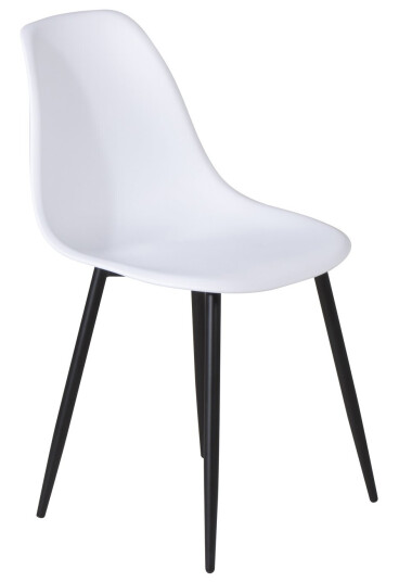 Venture Design Polar spise stol Hvit Plast/svart Hvit