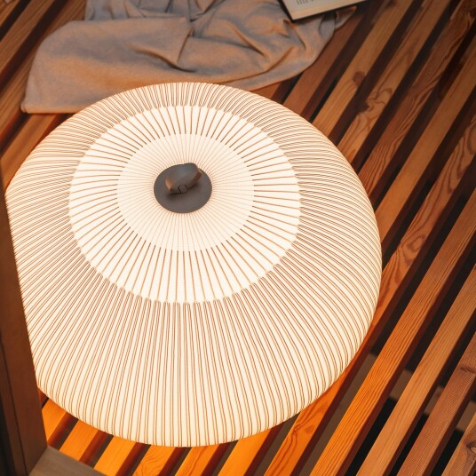 Knit LED gulvlampe 7492 beige Høyde 51 cm 927 Casambi   Vibia Knit 7492   Stue   Design   Stoff / Tekstil   Med skjerm