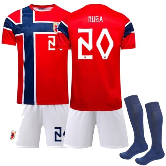 Rask frakt VM Norge Drakt Hjemmedrakt  no number Kids 28(150-160cm)