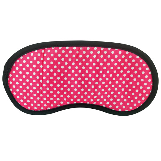 Sovemaske med prikker velg din egen farge PINK