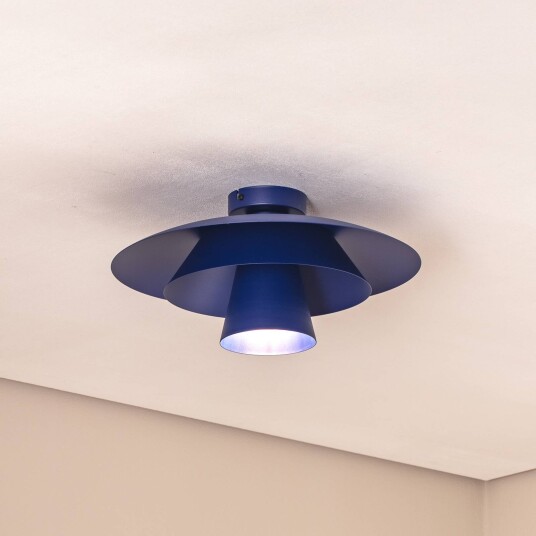 Taklampe Plato Luminex dimbar Blå Stue / spisestue Metall Moderne