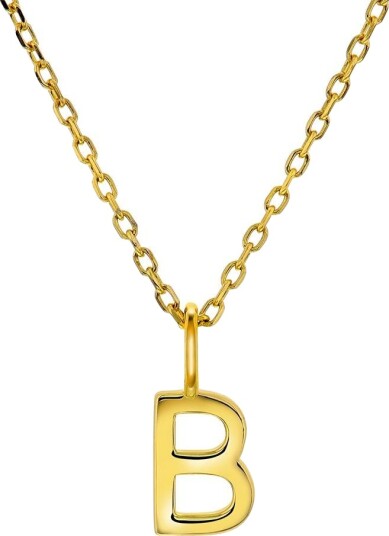 Pan Jewelry Letters smykke i 925 forgylt sølv B