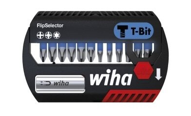 Wiha 41824, 14 Stykker, Philips, Pozidriv, Torx, Ph 1, Ph 2, Ph 3, Pz 2, T10, T15, T20, T25, T30, T40, 150 G