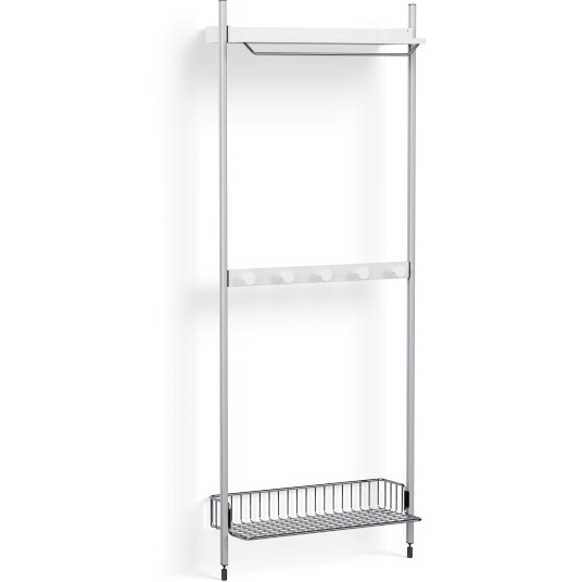 Hay Pier System 1041 1 column PS White / Aluminium