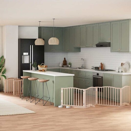 Vidaxl Hundeport Sammenleggbar 12 Paneler 960 cm Poppeltre