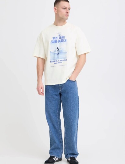 Blend Bhkyros Graphic S/S Tee Cream S