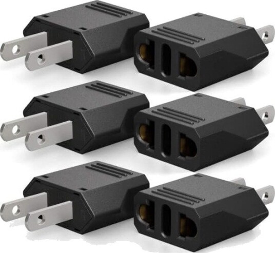 8-PAK Reiseadapter EU til USA (8-PAK)