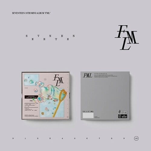 Seventeen FML Carat Version Incl. Booklet, Lyric Book + 4 Photocards CD Seventeen FML Carat Version Incl. Booklet, Lyric Book + 4 Photocards CD