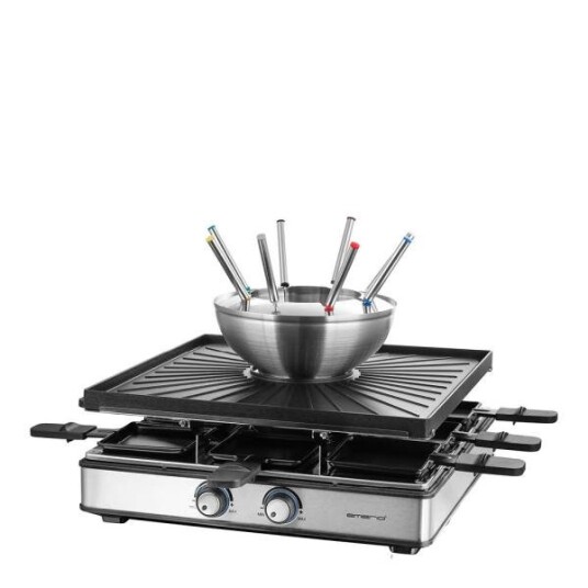 Emerio - Raclette m/fondue for 8 personer