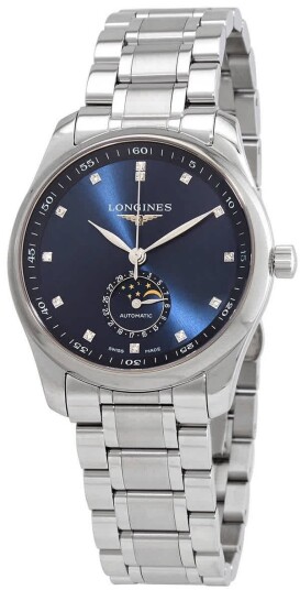 Longines Herreklokke L2.909.4.97.6 Master Blå/Stål Ø40 mm