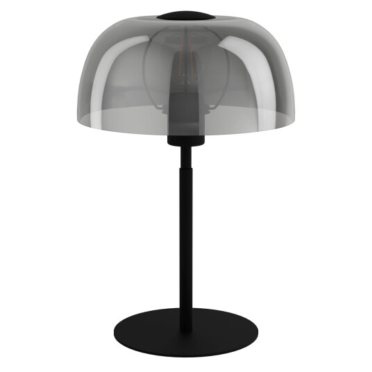 Solo bordlampe Svart/Røykfarget